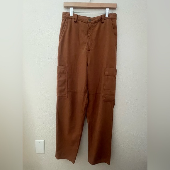 AG Renn Utility Clay Stone Straight Leg Brown Pants 27 R - Picture 4 of 8